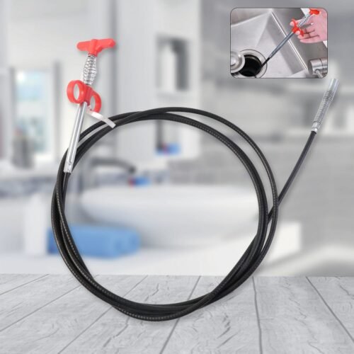Flexible Spring Drain Cleaning Tool with Hand Grip (1 Pc / 300 Cm)