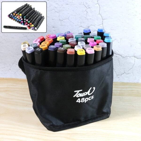 Dual-Tip Sketch Markers Set (48 Pc)