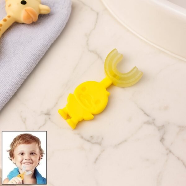 Cute Cartoon Duck U-Shape Baby Toothbrush (1 Pc / Mix Color)