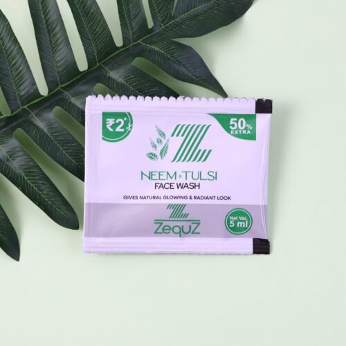 Zequz Neem & Tulsi Herbal Face Wash Sachet (5 ML / 1 Pc)