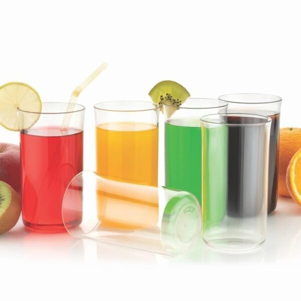 Glossy Plastic Glass Set (6 Pc / 300 ML)