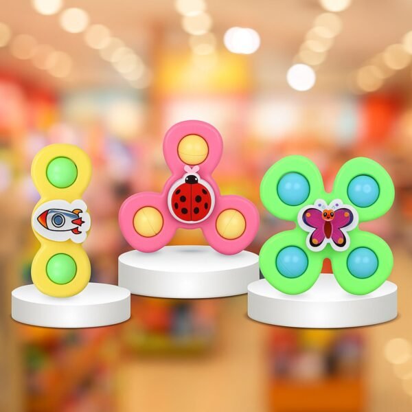 02_spinner.jpg Colour Baby Spinner Toy Set – Suction Cup Sensory Spin Toys (3 Pc Set)