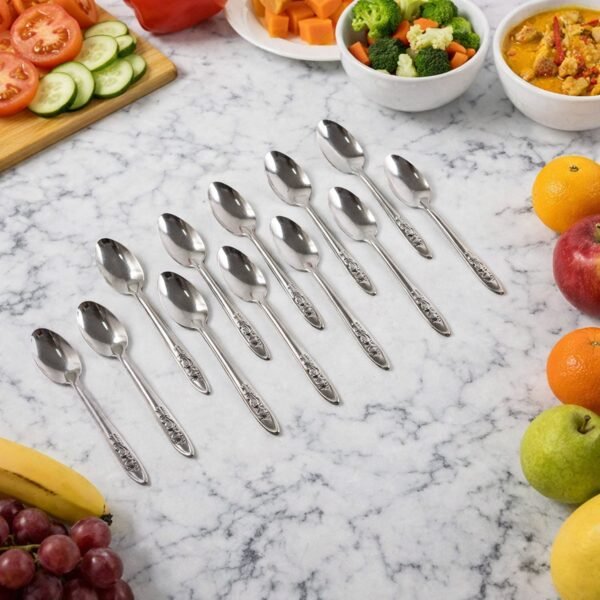 Premium Stainless Steel Table Spoons Set (12 Pc Set)