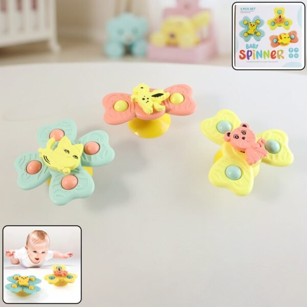 Baby-Spinner-01.jpg Buzzy Baby Spinner Toy Set – Suction Cup Spinning Toys (3 Pc Set)