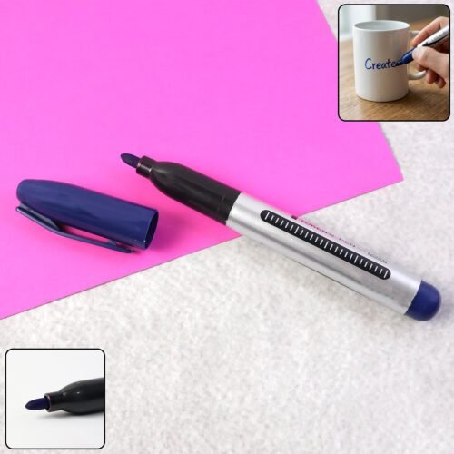 Bluemarker-WOSKU-01.jpg Premium Permanent Blue Marker Pen (1 Pc)