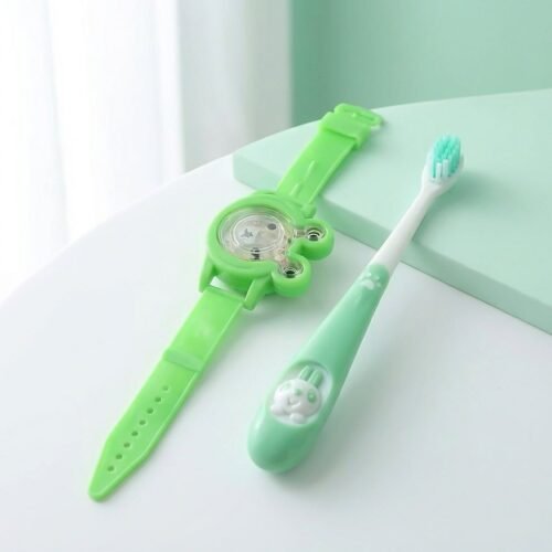 Brush-with-Watch-01.jpg Kids Toothbrush and Cartoon Watch Toy Set