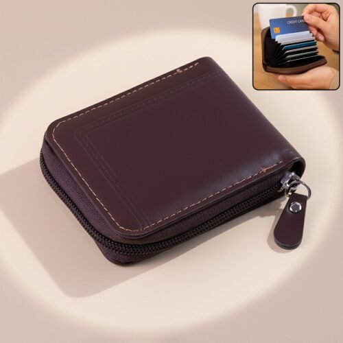 Card-Holder-Wallet-01_2435e8fe-1c3d-4c7d-a72c-307dfec9d4f6.jpg Premium Zip-Around Card Holder Wallet (1 Pc)