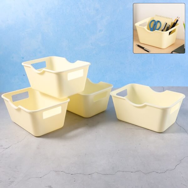 Desktop-Storage-Box-01.jpg Multi-Purpose Storage Basket Organizer (15 x 10.5 cm, 4 Pc)