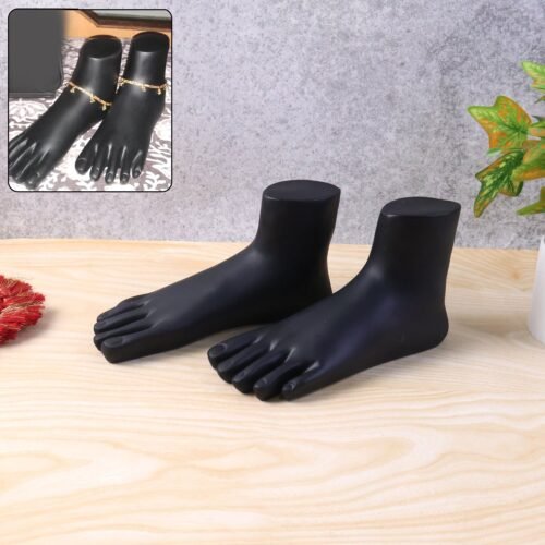 Foot-Showpiece-01.jpg Premium Black Foot Mannequin Display Stand (1 Pair)