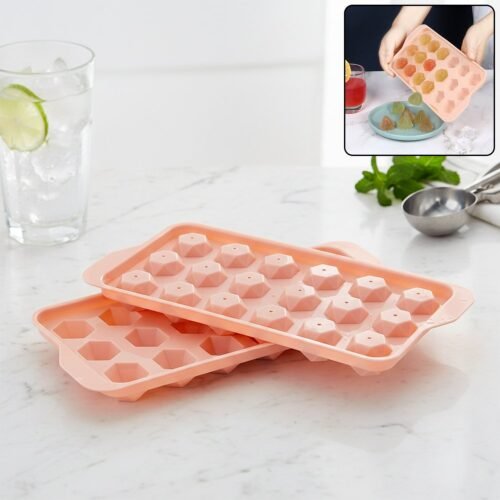 Durable Plastic Ice Cube Tray (1 Pc)