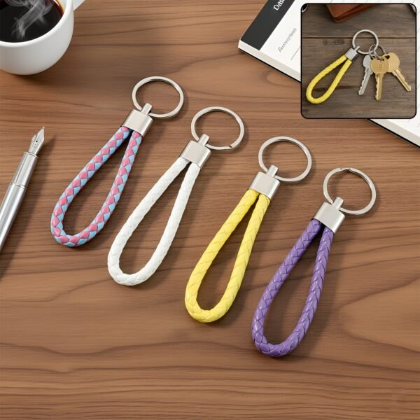 Braided Loop Keychain Set (4 Pc)