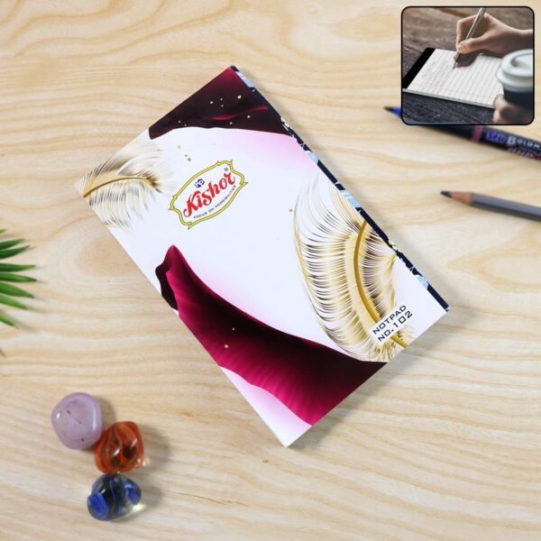 Premium Pocket Notebook – 80-Page Writing Notepad (165 × 105 mm, 1 Pc)