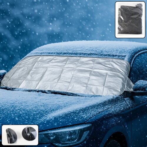 SunShieldCover-WOSKU-01.jpg Universal Car Windshield Snow & Sun Protection Cover (145×70 cm)