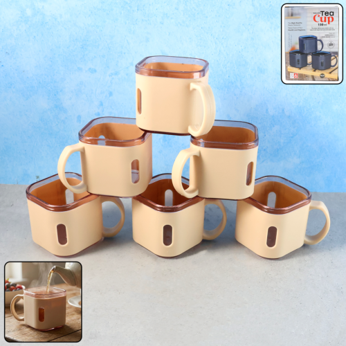 TeaCup-WOSKU-01.png Premium Square Shape Tea Cup Set – 6-Piece (150 ML)