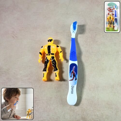 Transformerbrush-WOSKU-01.jpg Kids Toothbrush Set with Cartoon Robot Toy