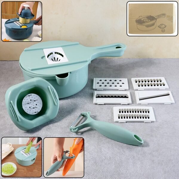 Multi-Function Vegetable Cutter & Grater Set