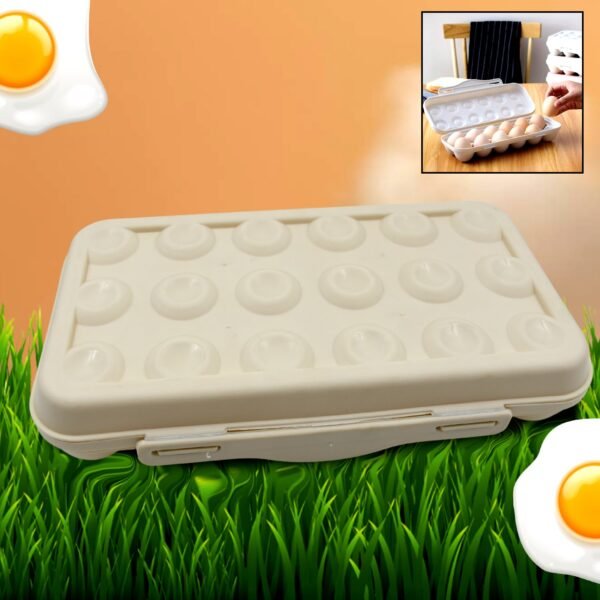001_7ae50371-d973-4aa4-a007-8b1e16a093e1.jpg 18 Grid Egg Holder Storage, Shock-Proof Egg Container with Buckle