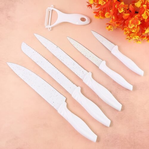 001_7c13174e-e362-41ed-a530-2be87df1e2e4.jpg Marble Coated Stainless Steel Kitchen Knife Set (6 Pc)