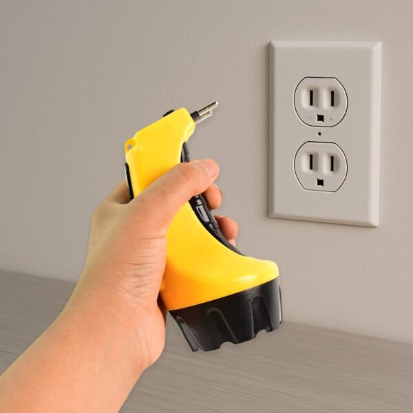 Rechargeable LED Torch Flashlight – High-Power Handheld Emergency Light Built-in Plug