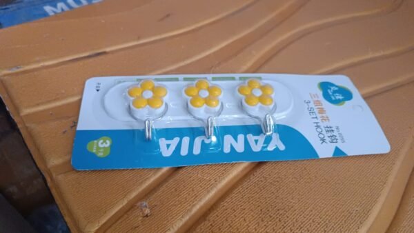 Multipurpose Strong & Hook Self-Adhesive hooks for wall Heavy Plastic Hook (1 Pc)