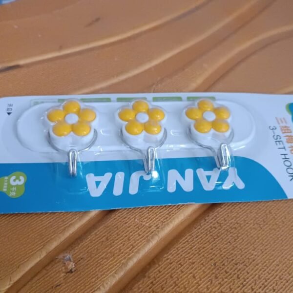 Multipurpose Strong & Hook Self-Adhesive hooks for wall Heavy Plastic Hook (1 Pc)