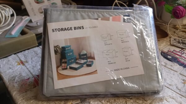 Small Foldable Storage Box With Lid And Handles(28×20×16 Cm / 1 pc)