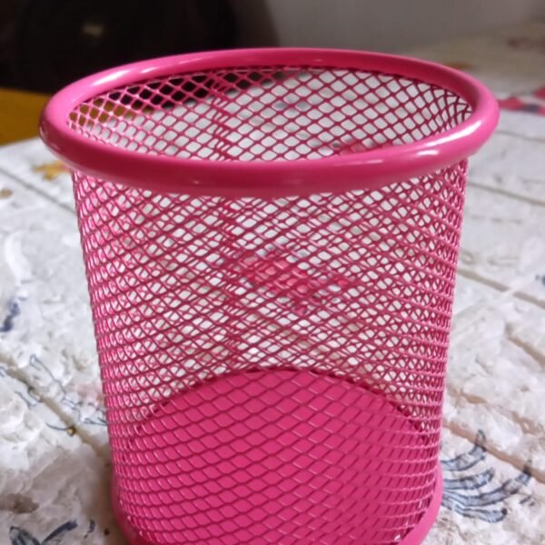 007b8a31-4b9f-4592-871c-cff400a2bf48.jpg Metal Mesh Pen Holder for Desk (1 Pc): Pen Stand, Pencil Organizer, Stationery