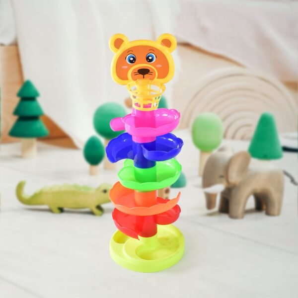 5 Layer Ball Drop and Roll Swirling Tower Educational Toy (1 Pc)