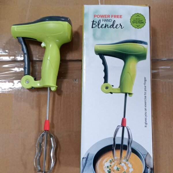 Power Free Manual Hand Blender with Stainless Steel Blades Mixer Rawai