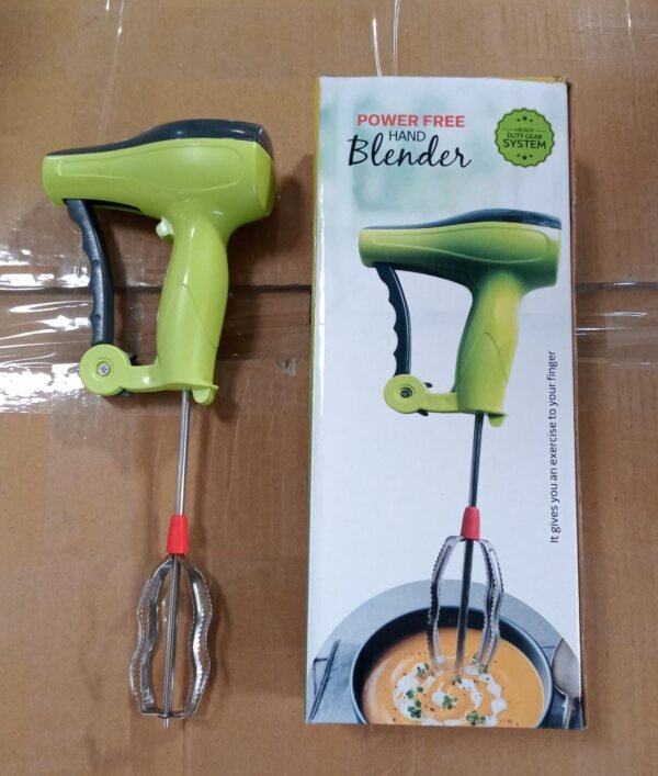 Power Free Manual Hand Blender with Stainless Steel Blades Mixer Rawai