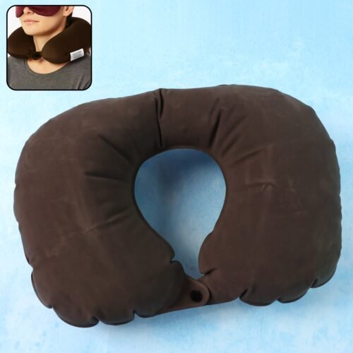 Inflatable U-Shaped Travel Neck Pillow (1 Pc)