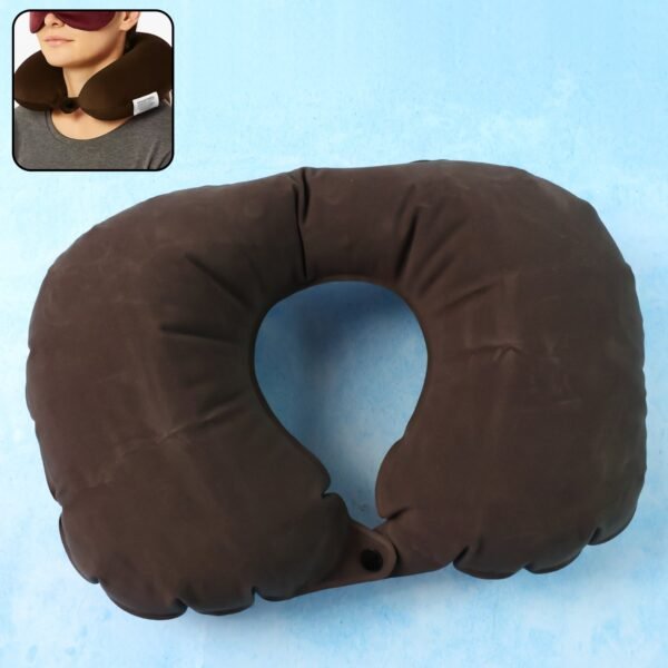 Inflatable U-Shaped Travel Neck Pillow (1 Pc)