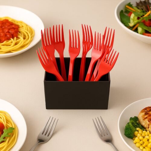 Premium Disposable Plastic Forks (8 Pc)