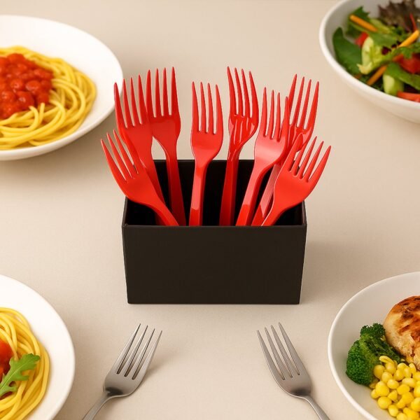 Premium Disposable Plastic Forks (8 Pc)