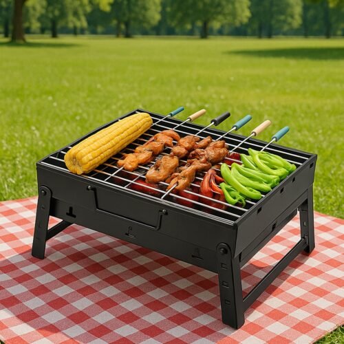 Barbecue Grill – Ideal for Grilling Meats, Chicken & Skewers