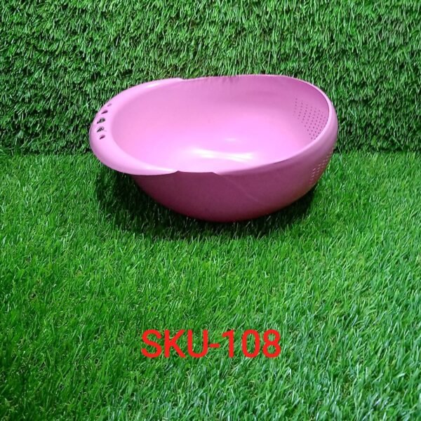Kitchen Plastic big Rice Bowl Strainer Perfect Size for Storing and Straining