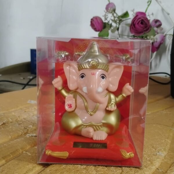 Solar-Powered Dancing Ganesha Idol – Decorative Lord Ganpati Showpiece with Movement