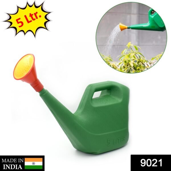 Plastic Watering Can Water Sprayer Sprinkler Plants Indoor Outdoor Gardening, 5 LTR