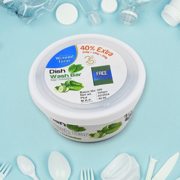 Fresh Mix Flavor Dishwash Bar with Super Scrubber Dishwashing Solution 350 gm