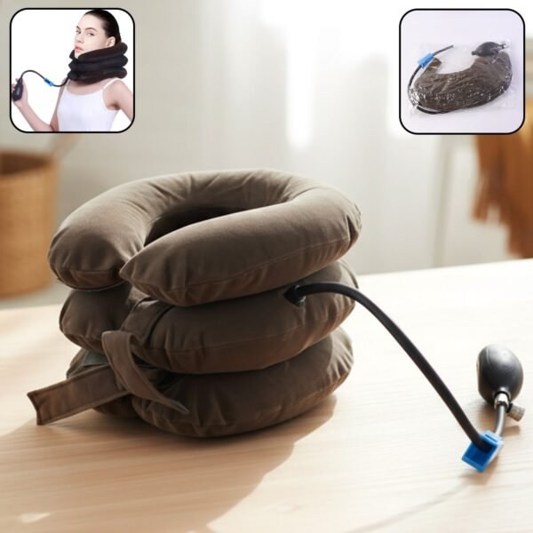 01_02aefb99-4255-4e79-9bbd-f3f95182fd83.jpg 3 Layer Inflatable Cervical Neck Traction Support Collar (1 Pc)