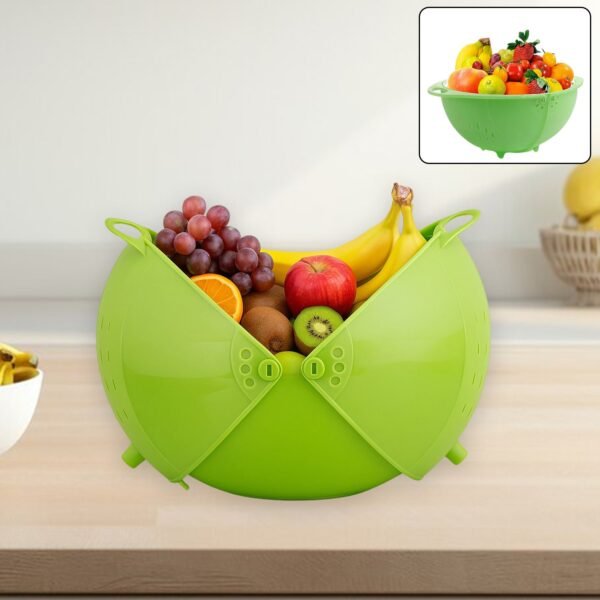 Apex Smart Basket 3in1 Multiuse Fruit And Vegetable Bowl  (1 Pc / Mix Color)