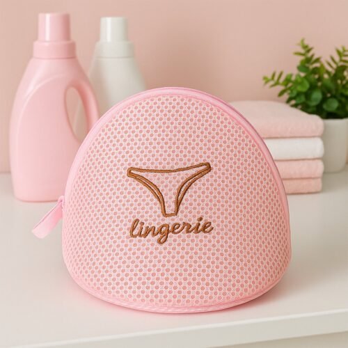 01_0544eddd-000f-4c95-bba7-315d29380fbf.jpg Lingerie Wash Bag – Dome-Shaped Protective Mesh Laundry Pouch with Zip Closure (1 Pc)