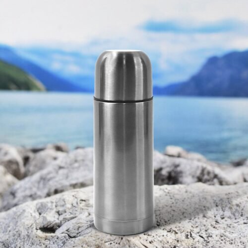 Stainless Steel  Hot And Cold Water Bottle With Push-down Lid (350ml)
