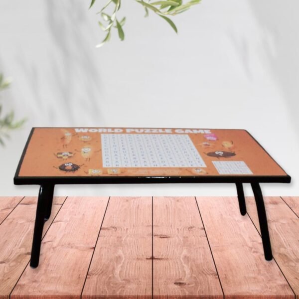 Foldable Mix Design Games Table Board || Bed Study Table (48 × 28 Cm / 1 Pc)
