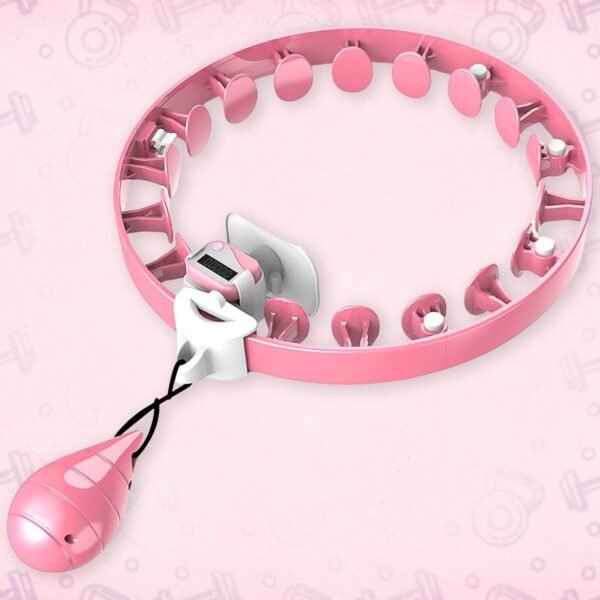 Smart Fitness Hula Hoop with Counter & Spinning Ball (1 Pc / Mix Design / Loose)