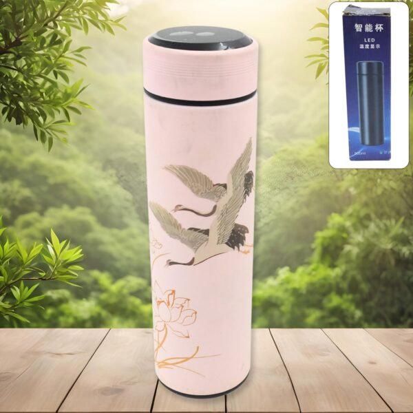 Printed Smart Vacuum Insulated Water Bottle (1 Pc / 500 ML Approx / Multicolor)