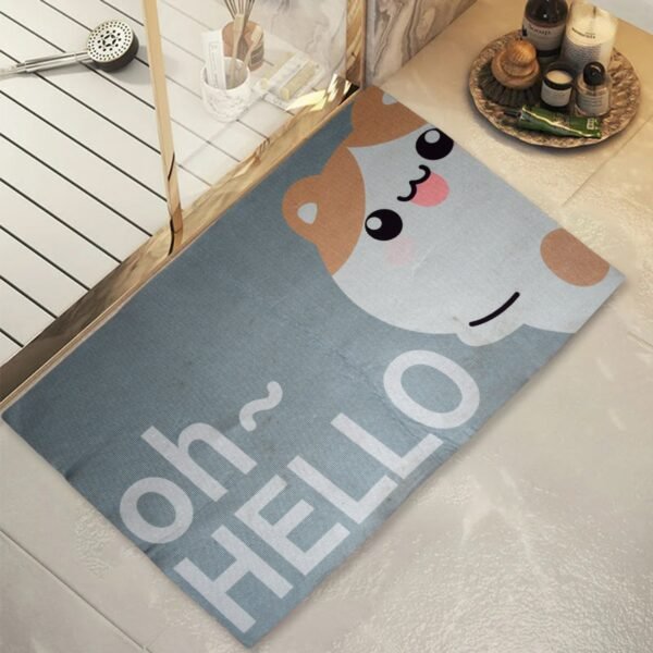 Square Bathroom mat Water Door Mat   for Home, Kitchen (59x40) (Mix Design)