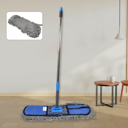 01_12aa4575-8188-4eee-b81b-1bfa22d144b6.jpg Wet and Dry Cotton Pad Floor Mop with Long Aluminium Handle (1 Pc / Large)
