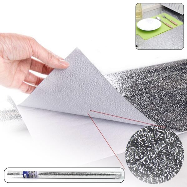 Aluminium foil for Kitchen and Aluminium Foil Paper Sticker Roll (60cmx2Meter)