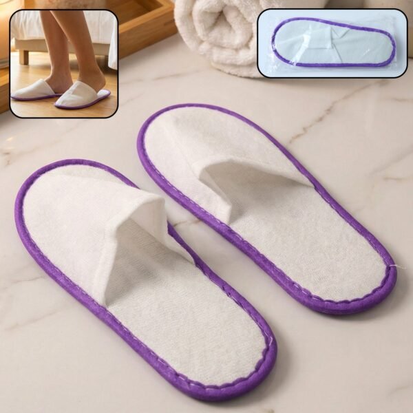 01_149c26f8-d12f-4eea-a46a-a790a69cdf40.jpg Hotel & Spa Soft Slippers ( 28 × 11 Cm, 1 Pair)